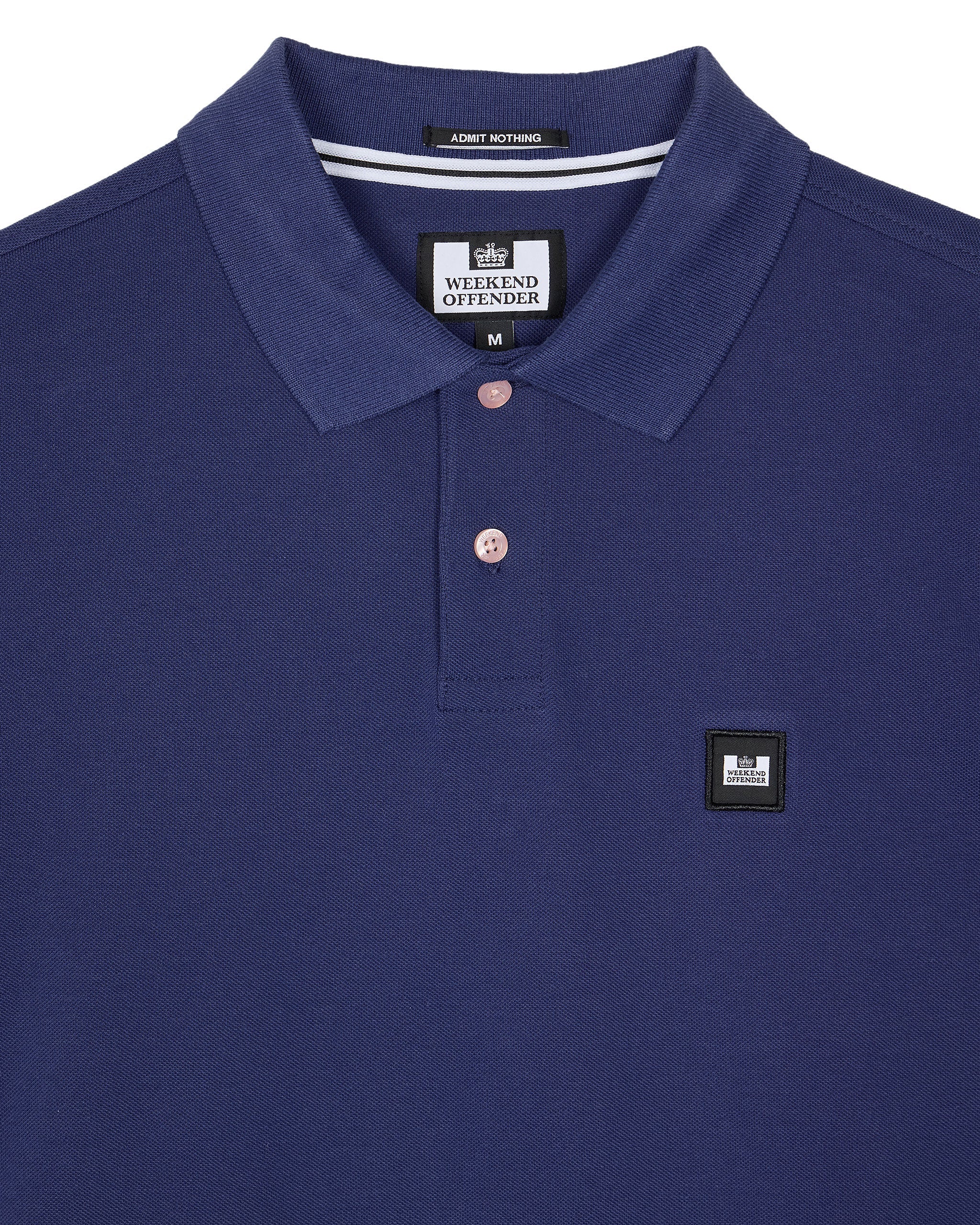 Weekend Offender Caneiros Polo Shirt Bright Navy