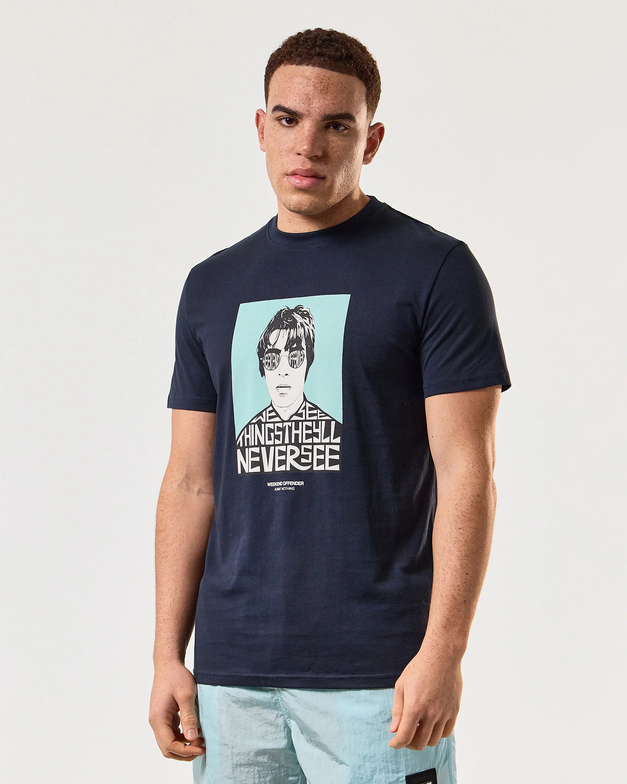 Weekend Offender Forever Graphic T-Shirt Navy