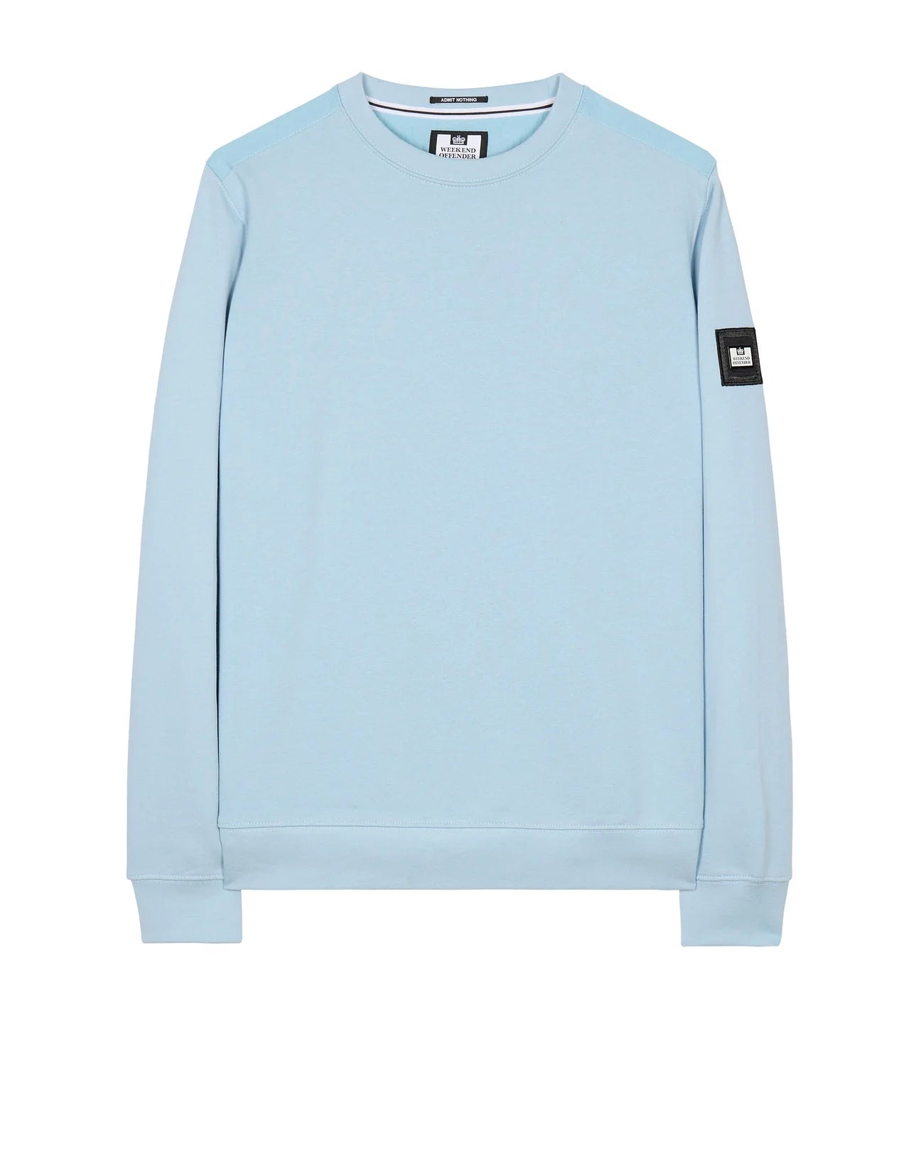 Weekend Offender F Bomb Overlay Crew Sweat Winter Sky Blue