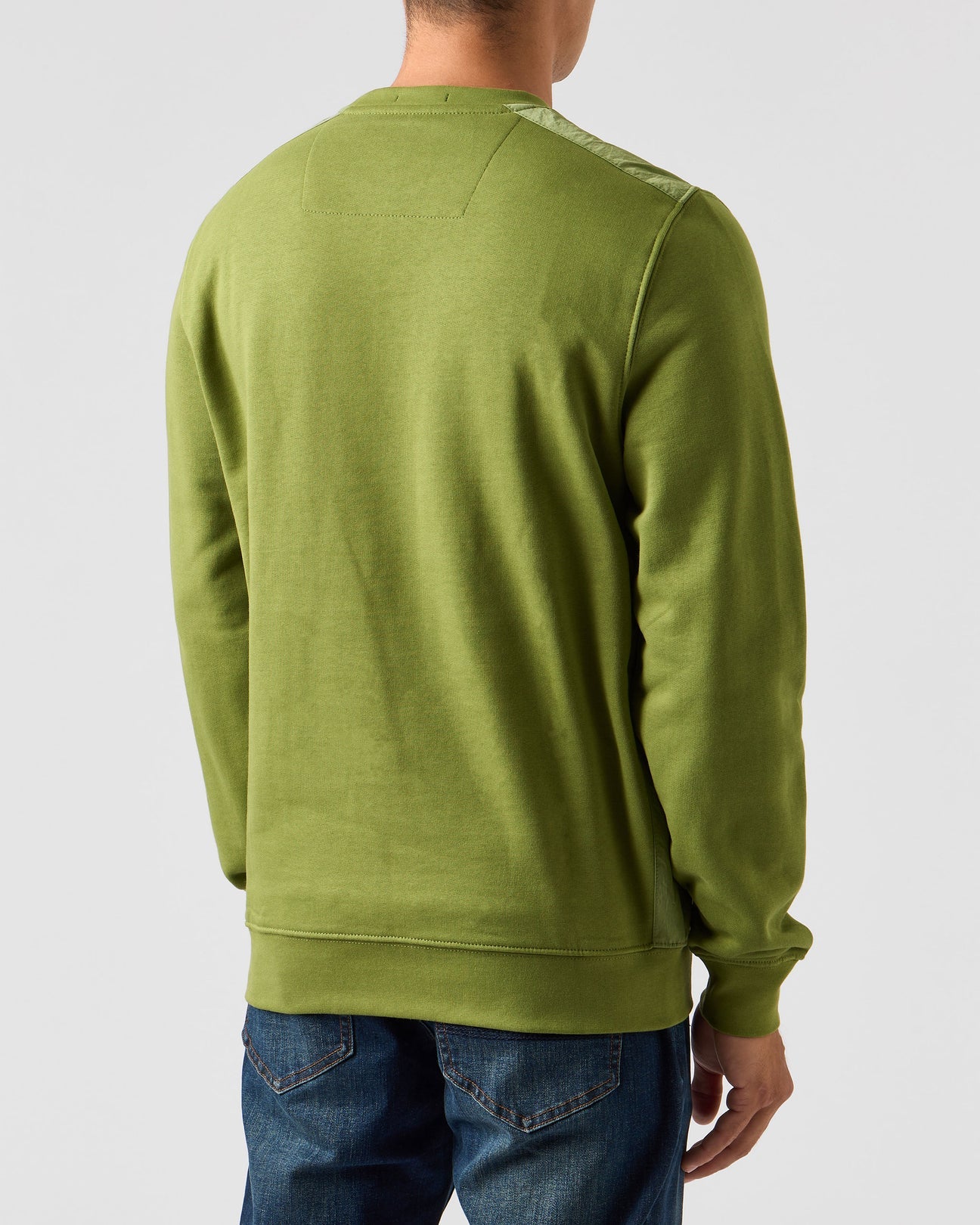 Weekend Offender F Bomb Overlay Crew Sweat Kiwi Green