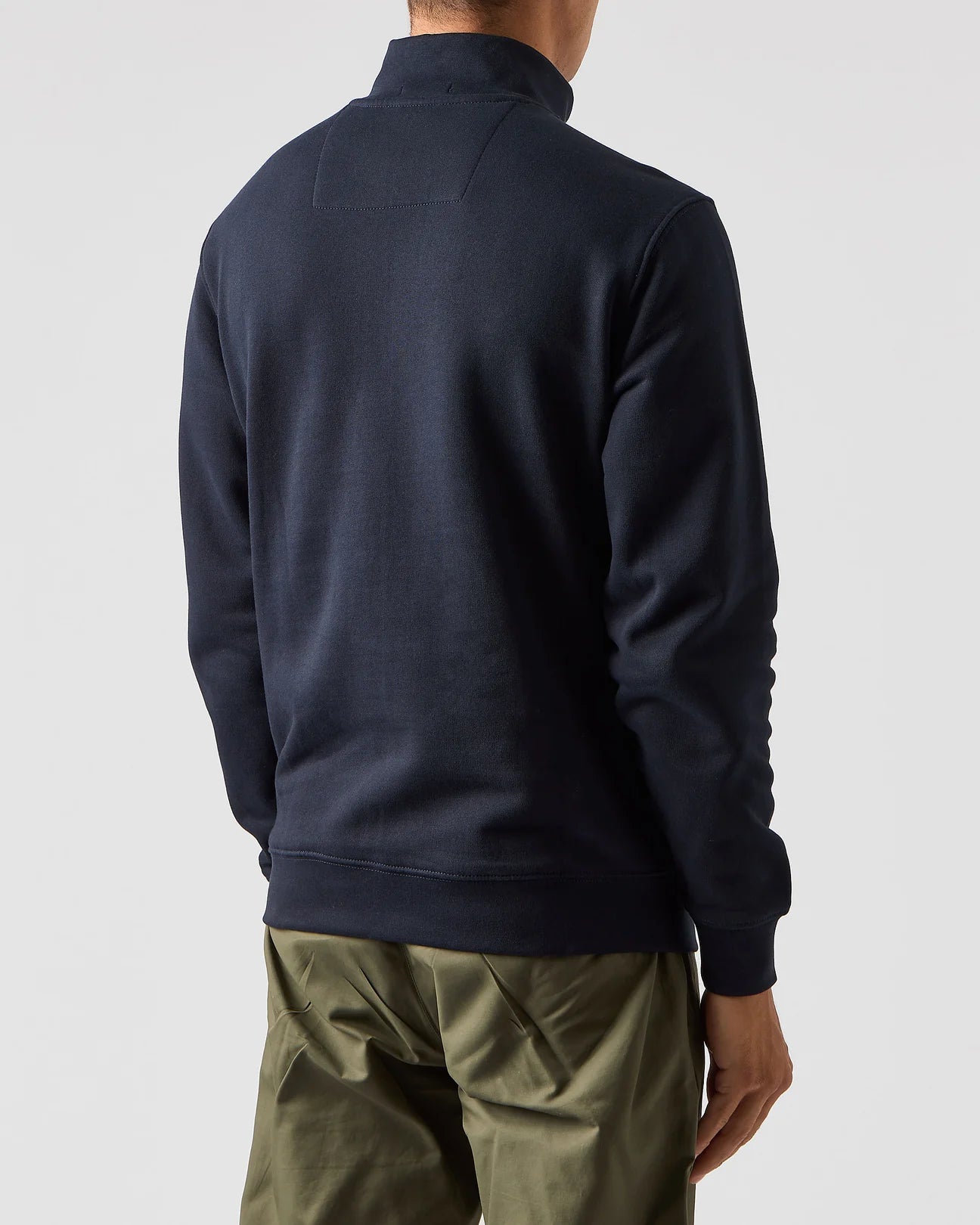 Weekend Offender Faraone Quarter Zip Sweatshirt Navy