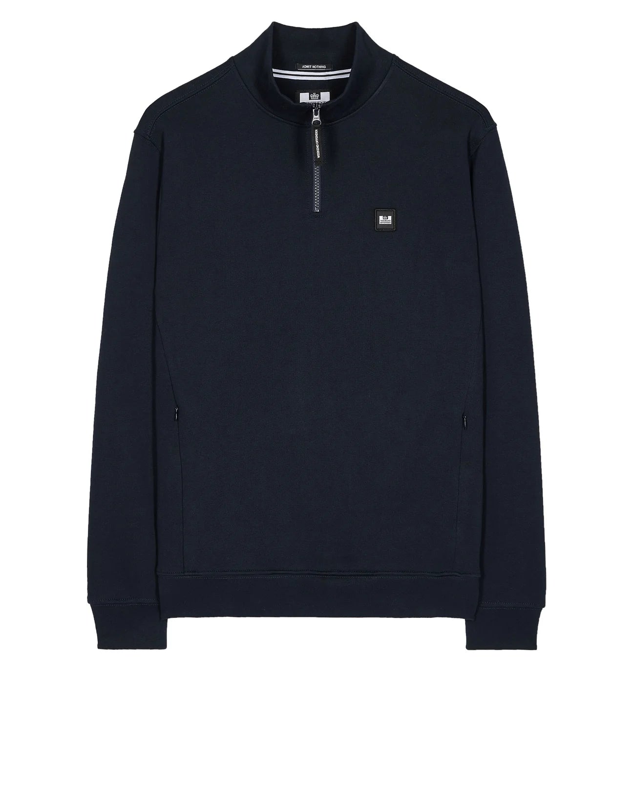 Weekend Offender Faraone Quarter Zip Sweatshirt Navy