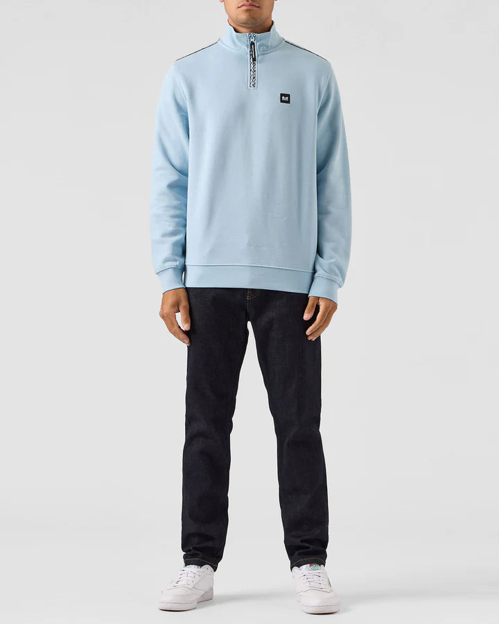 Weekend Offender Matisa Quarter Zip Sweat in Winter Sky House