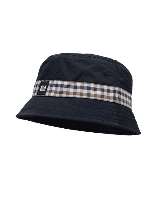 Weekend Offender Queensland Bucket Hat Navy/Mid House Check