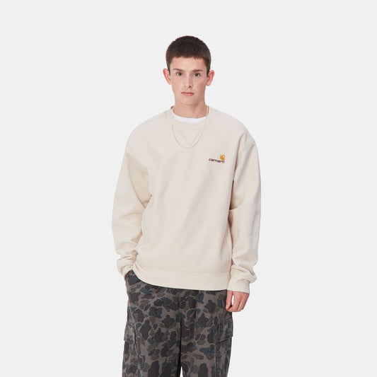 Carhartt WIP American Script Sweat Moonbeam