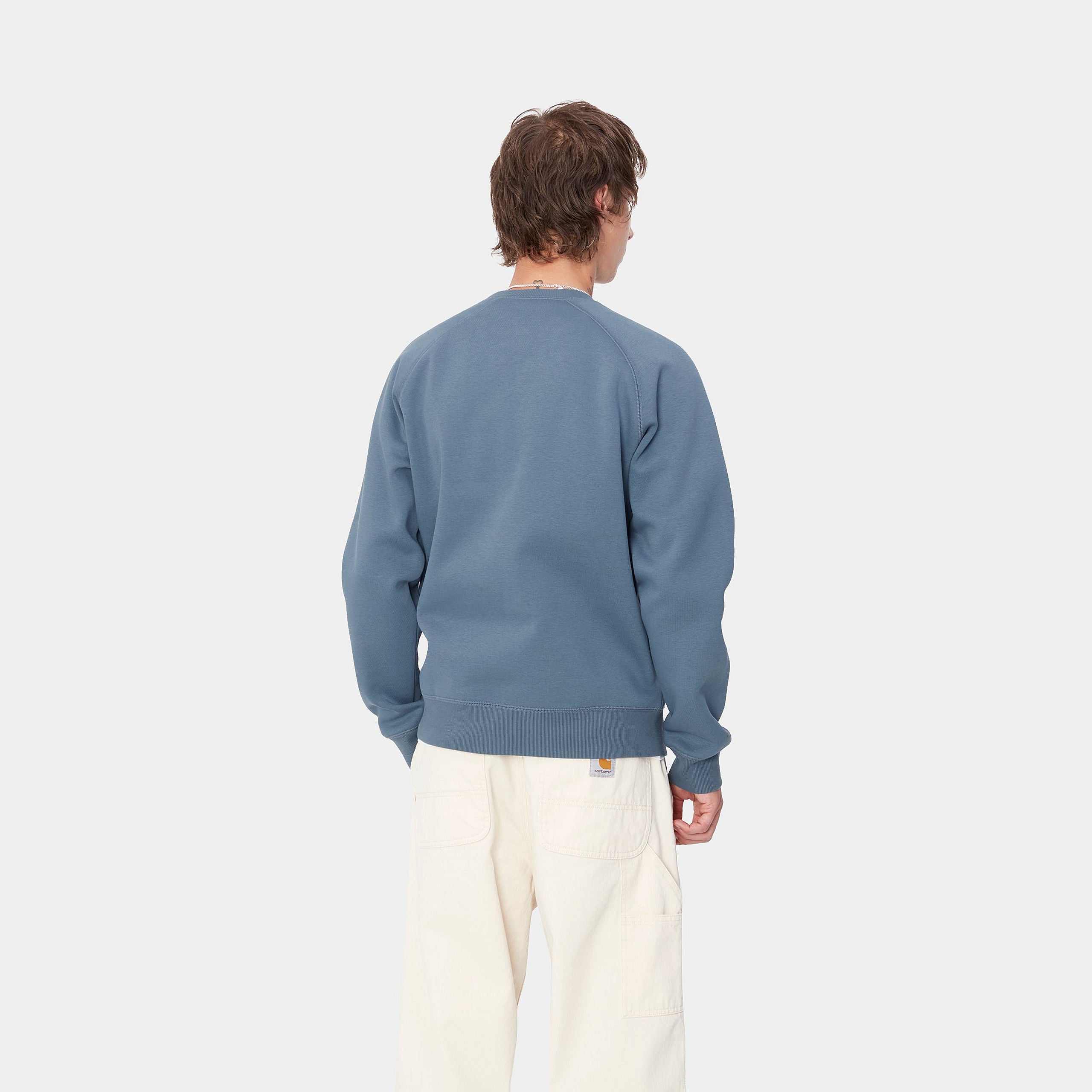 Carhartt WIP Chase Sweat Positano Blue/Gold