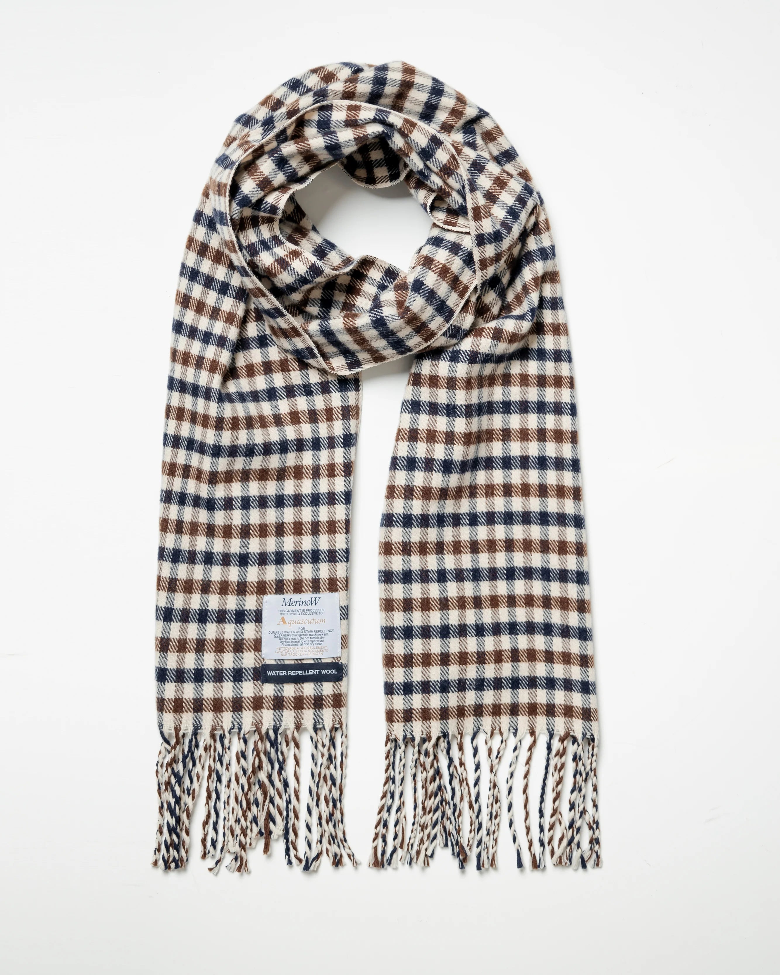 Aquascutum Active Water Repellent Merino Wool House Check Scarf