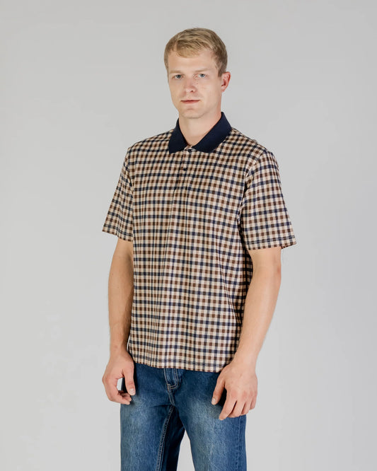 Aquascutum Active Club Full Check Piquet Polo