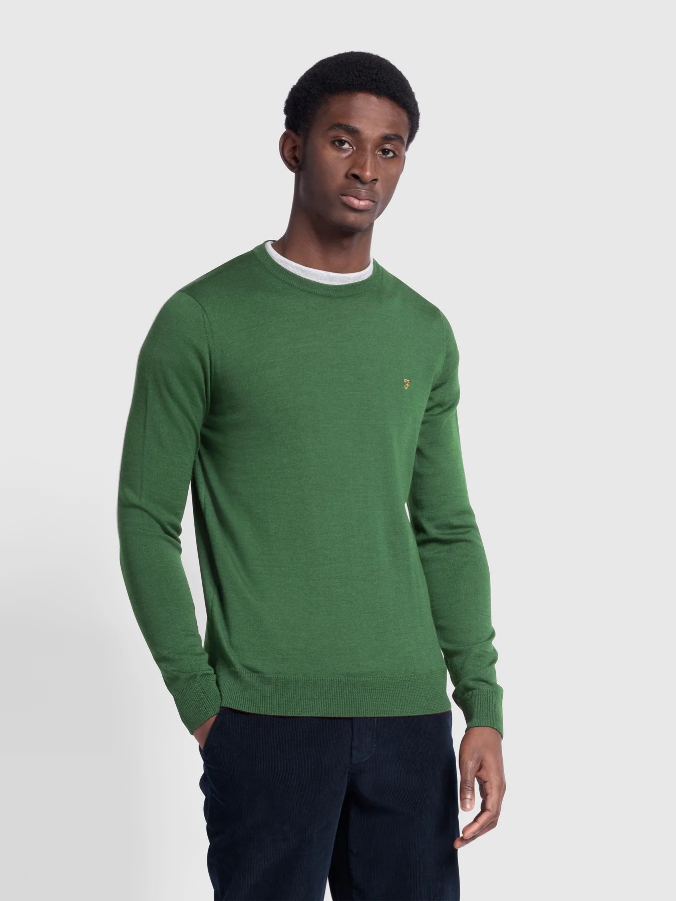 Farah v neck outlet jumper