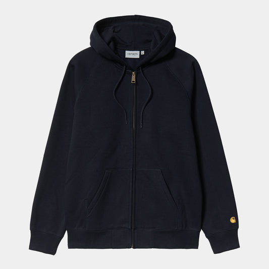 Carhartt WIP Hooded Chase Jacket Dark Navy/Gold