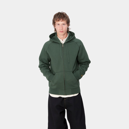 Carhartt WIP Zip Hooded Chase Jacket Sycamore Tree Green