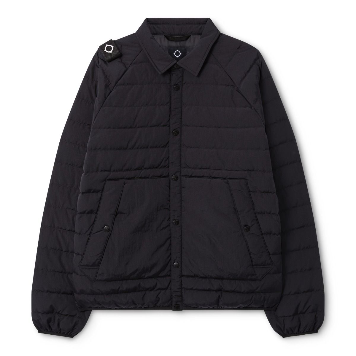 Ma.Strum Down Overshirt Jet Black