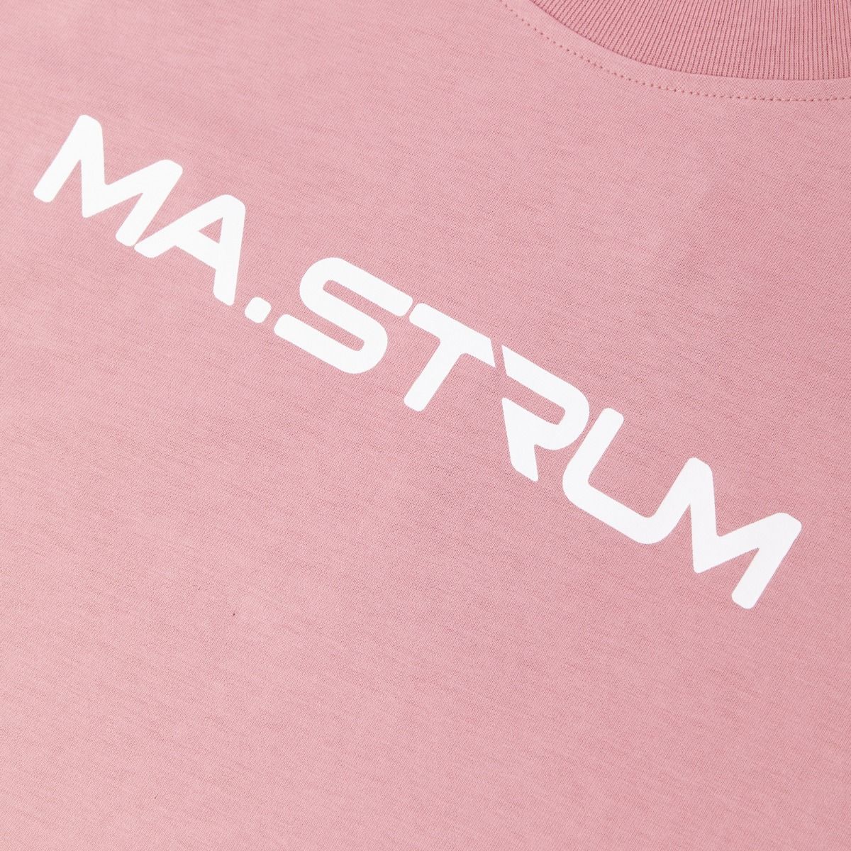 Ma.Strum Crew Neck Chest Print T-Shirt Dark Parma