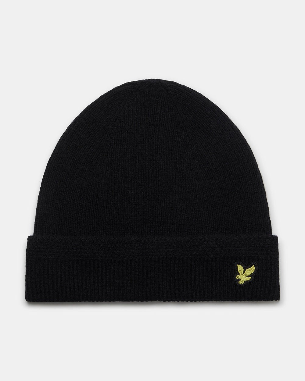 Lyle & Scott Racked Rib Beanie True Black