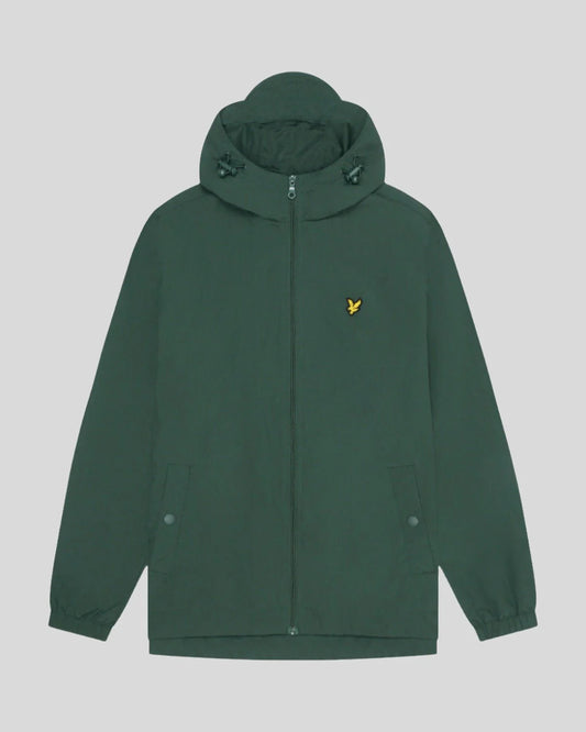 Lyle & Scott Zip Through Hooded Jacket in Teal