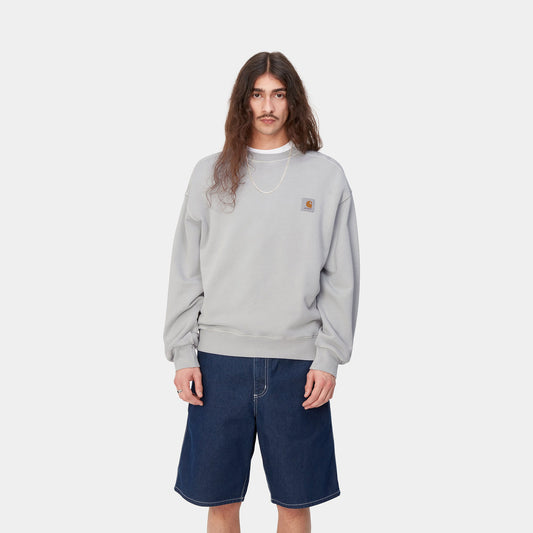 Carhartt WIP Nelson Sweat Sonic Silver