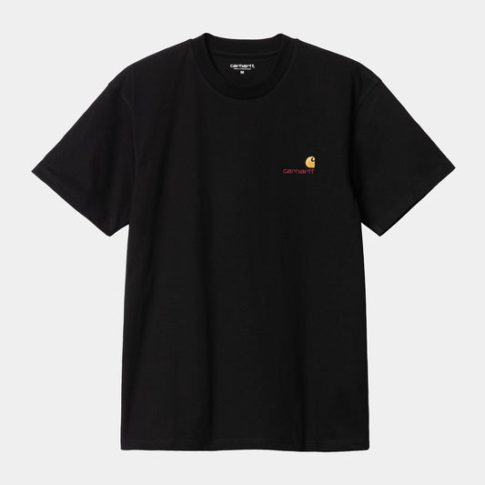 Carhartt WIP S/S American Script T-Shirt Black