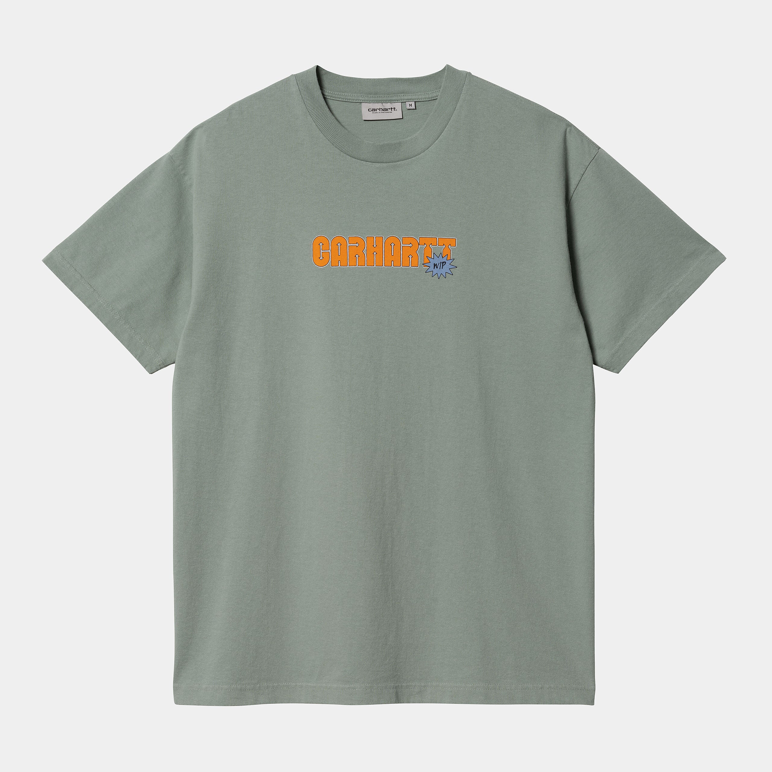 Carhartt WIP S/S Arrow Script T-Shirt Glassy Teal Stone Washed