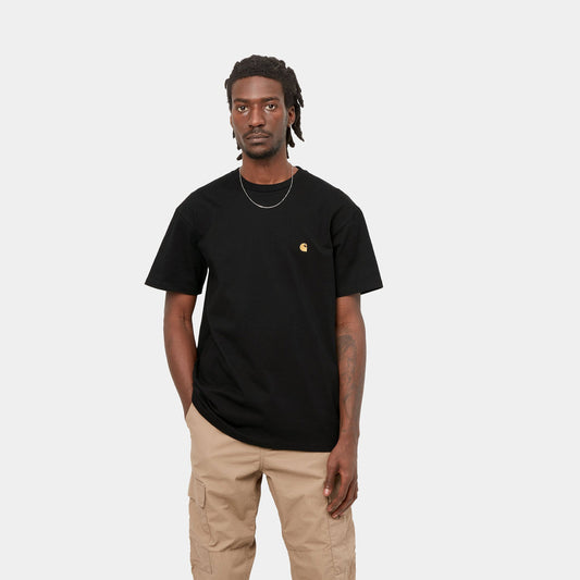 Carhartt WIP S/S Chase T-Shirt in Black/Gold