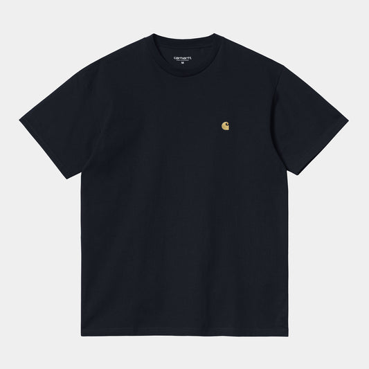 Carhartt WIP S/S Chase T-shirt Dark Navy/Gold