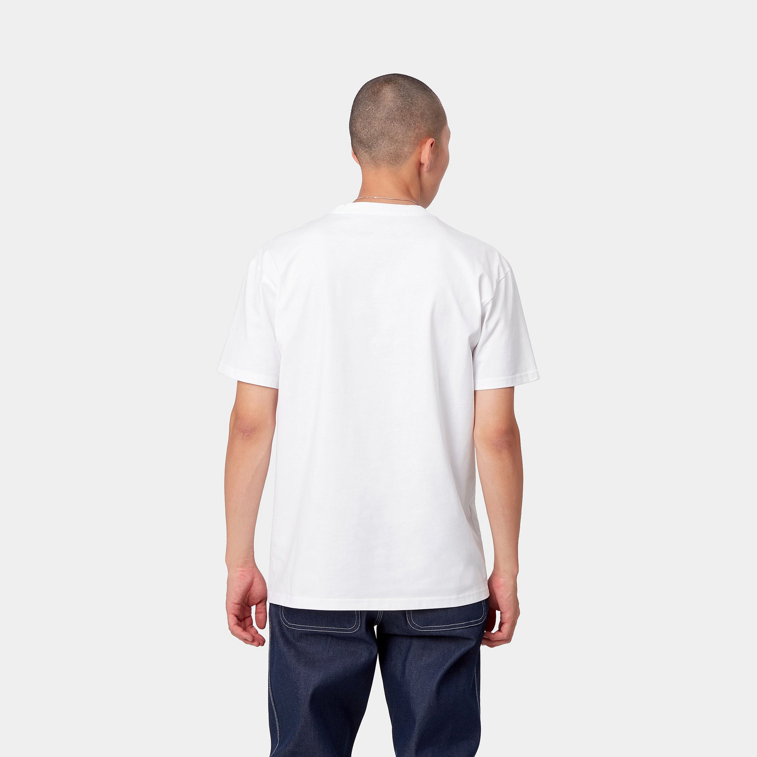 Carhartt WIP S/S Chase T-Shirt in White/Gold