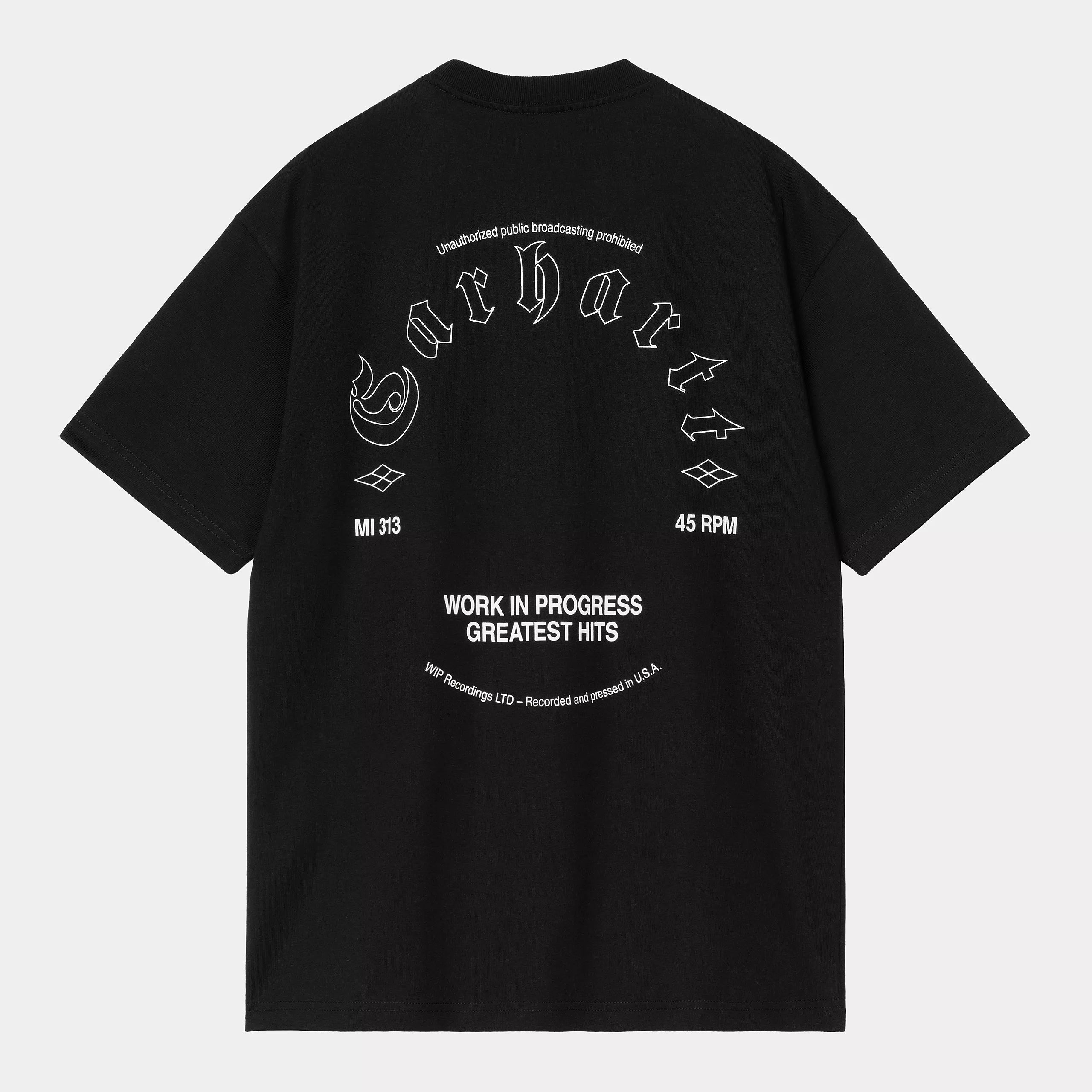 Carhartt WIP S/S Greatest Hits T-Shirt Black/White