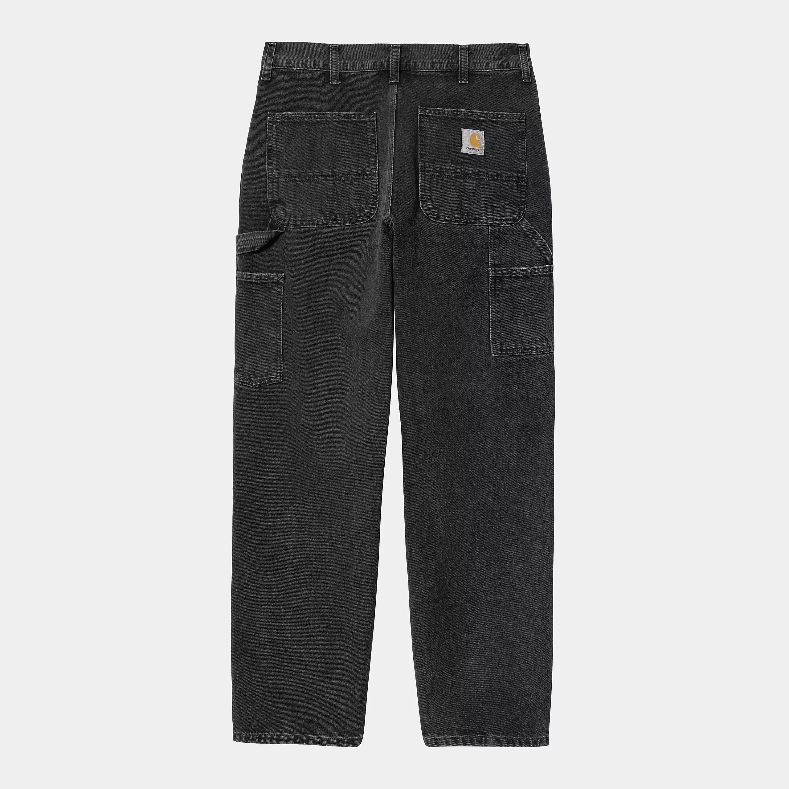 Carhartt WIP Single Knee Denim Pant Black Stone Washed