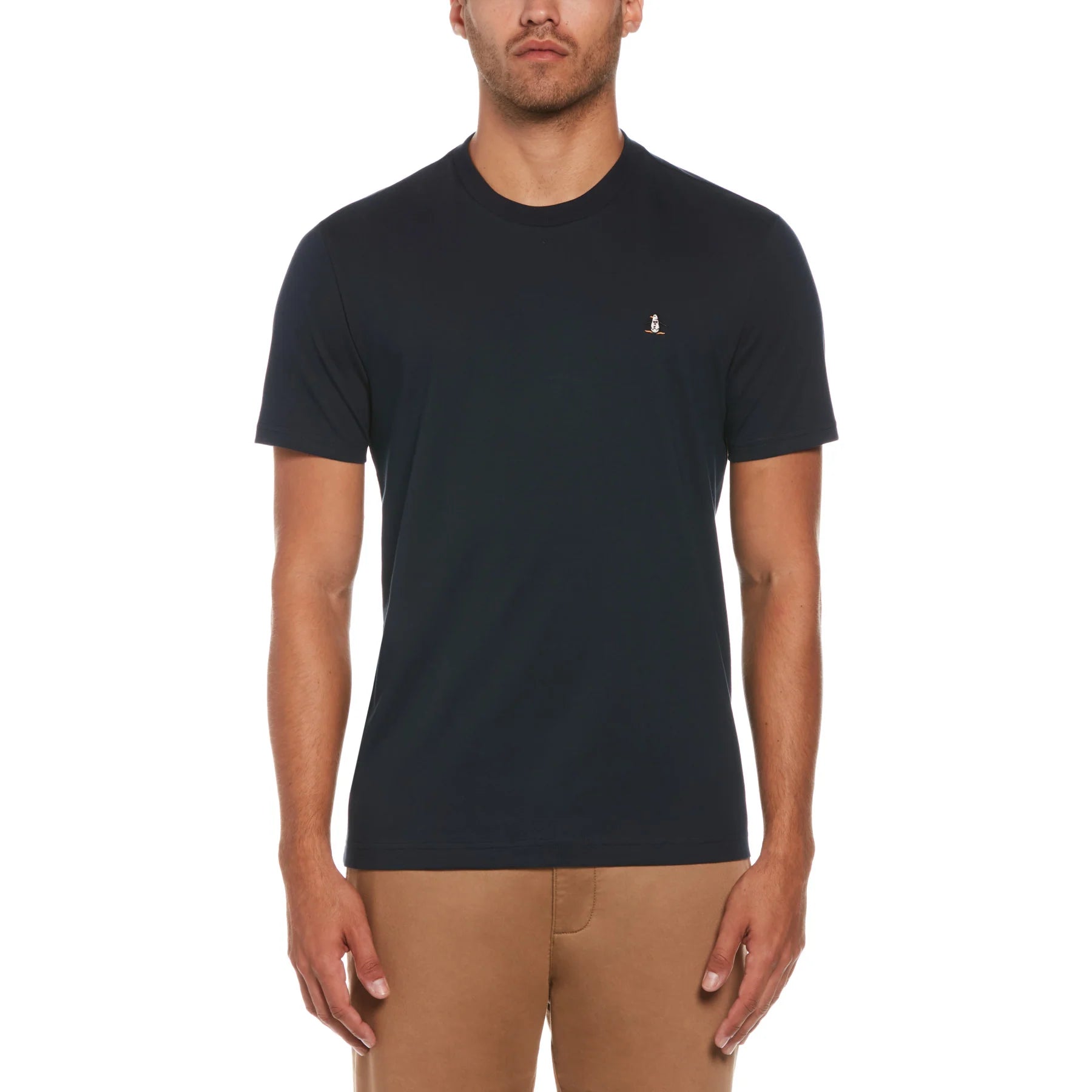 Original Penguin Organic Cotton TV Pete T-Shirt Dark Sapphire