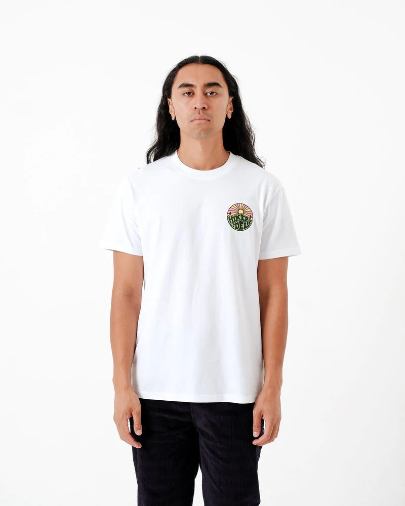 Hikerdelic Backprint Original Logo T-Shirt in White