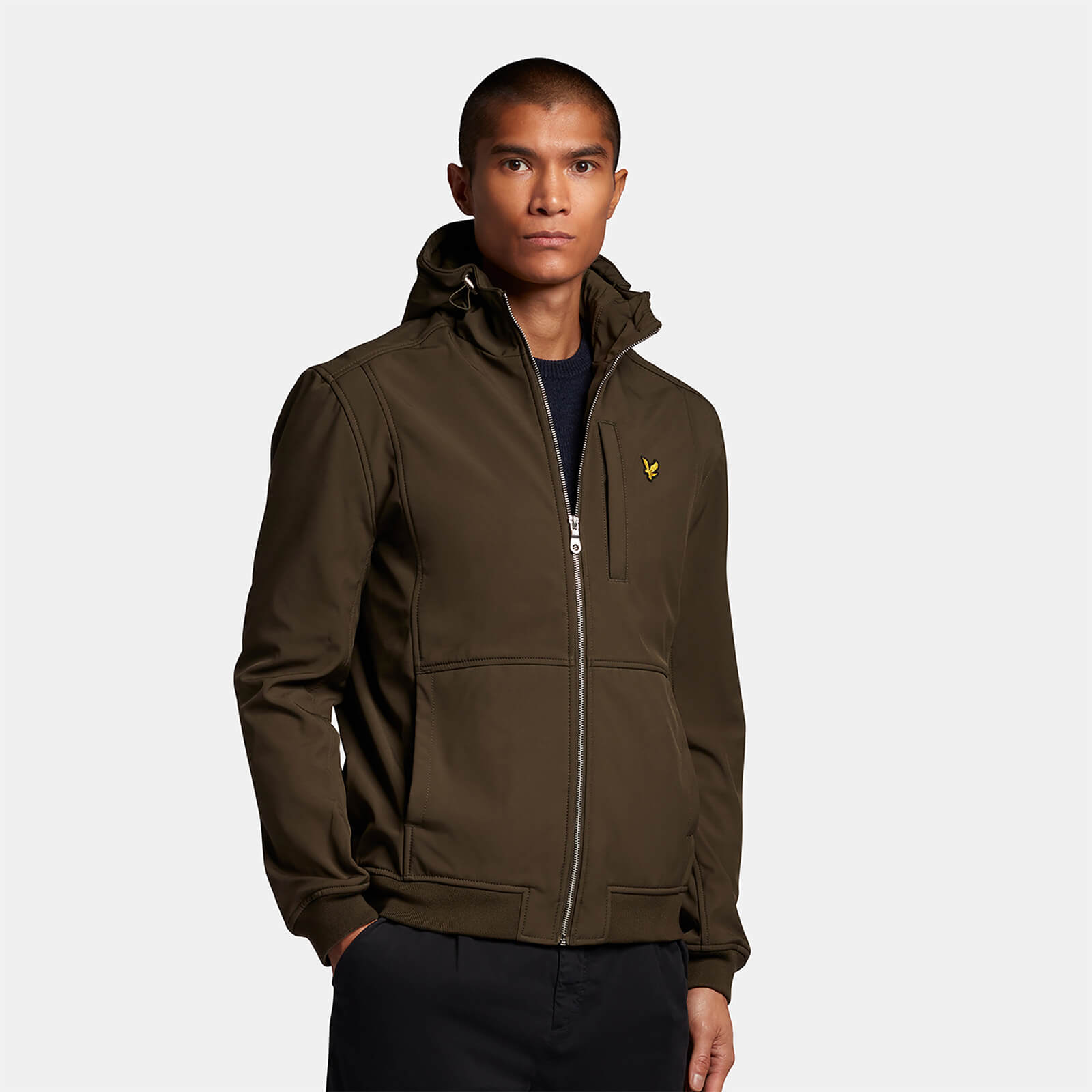 Lyle & Scott Softshell Jacket in Olive