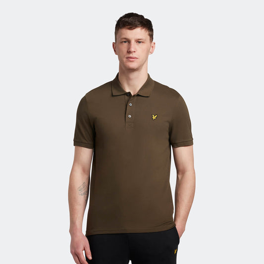 Lyle & Scott Plain Polo Shirt in Olive