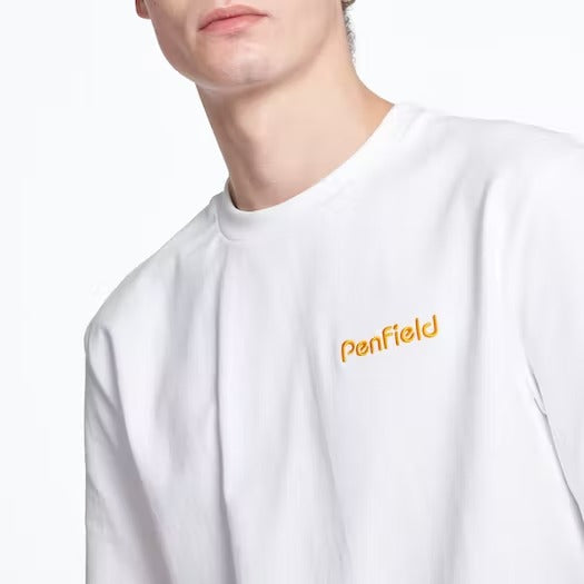 Penfield Embroidered Back Bear T-Shirt White