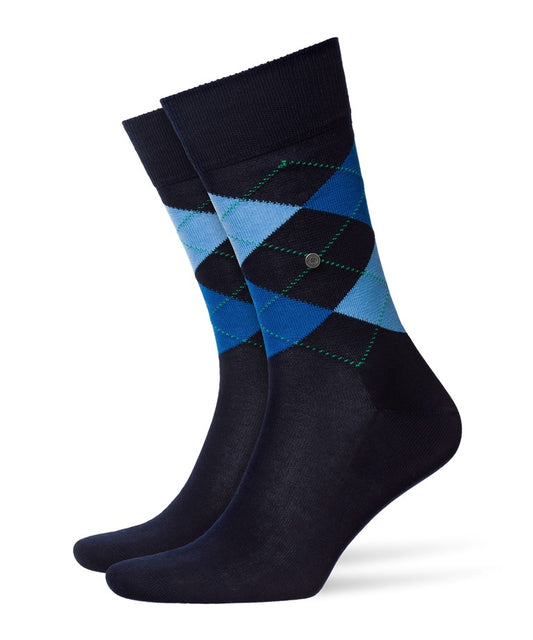 Burlington Manchester Argyle Socks in Marine Navy