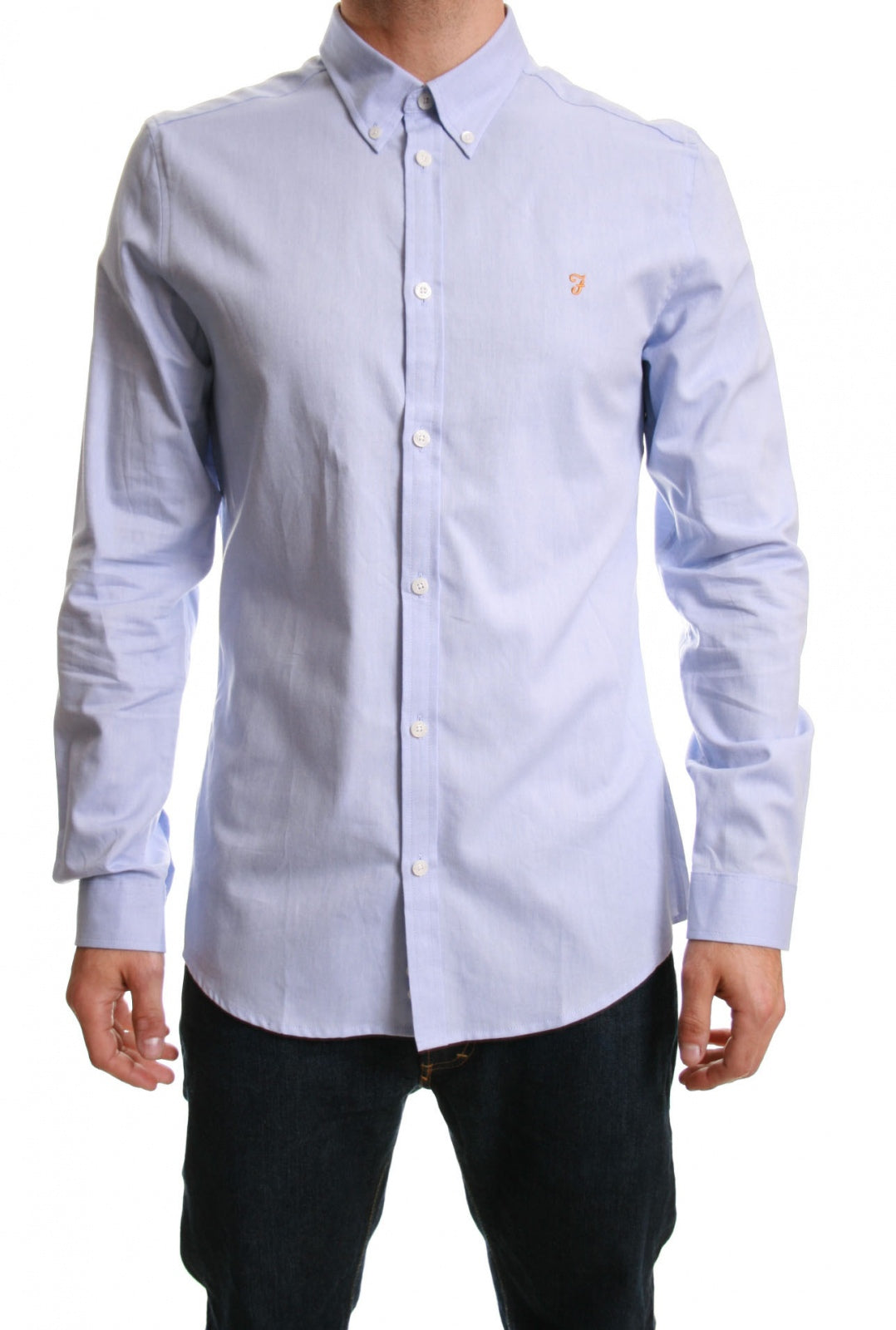 Farah Long Sleeve Cotton Oxford Shirt