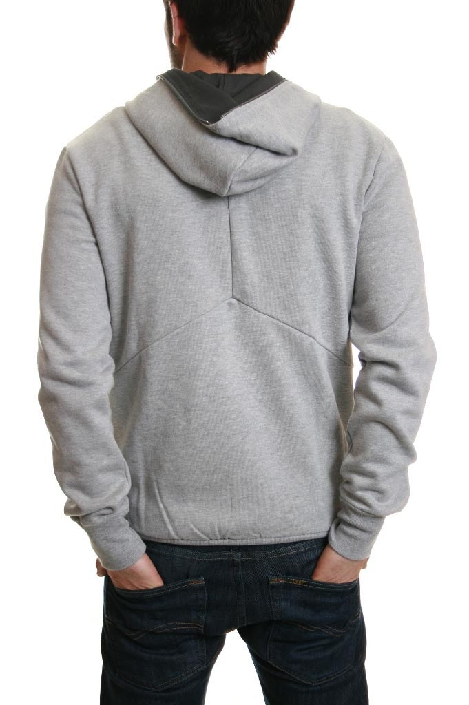 Junk de Luxe Edinburgh Zip Hoody in Light Grey