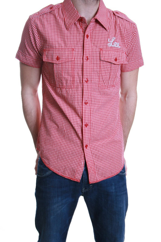 Lee Christian Short Sleeve Shirt in Red