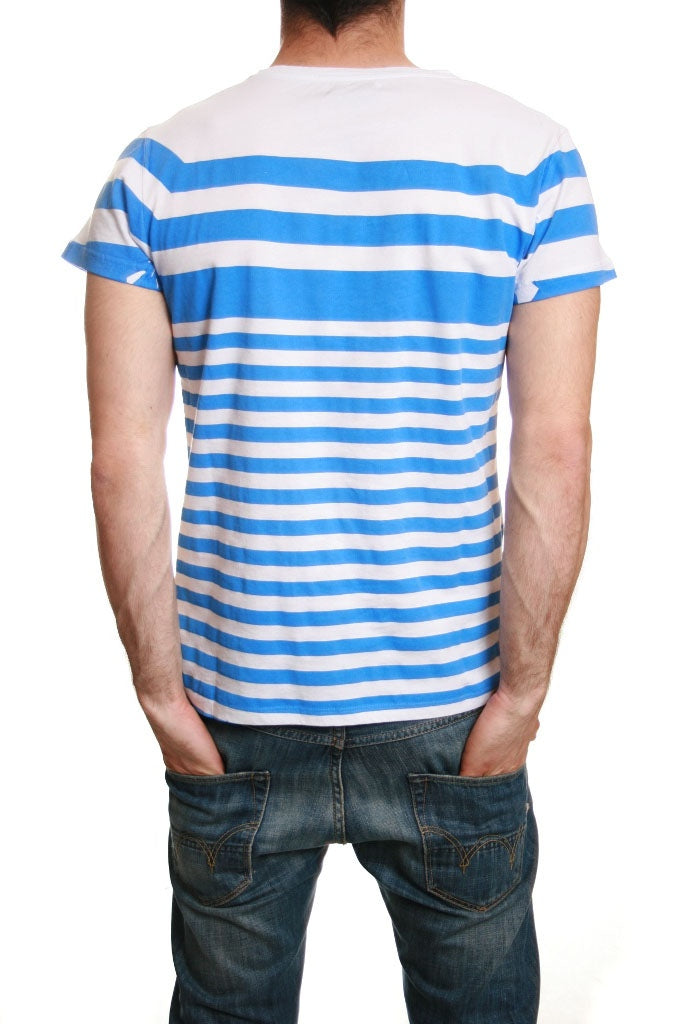 Junk de Luxe Chuck Stripe T Shirt in Blue