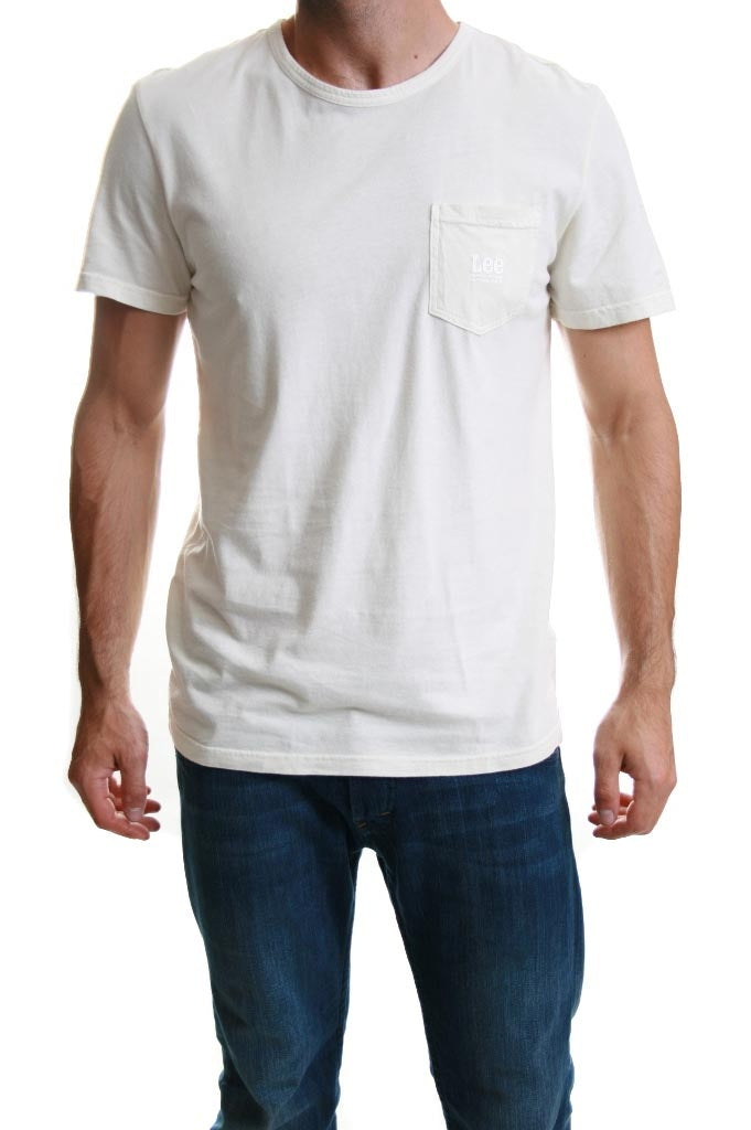 Lee Edan Crew Neck T-Shirt in Off White