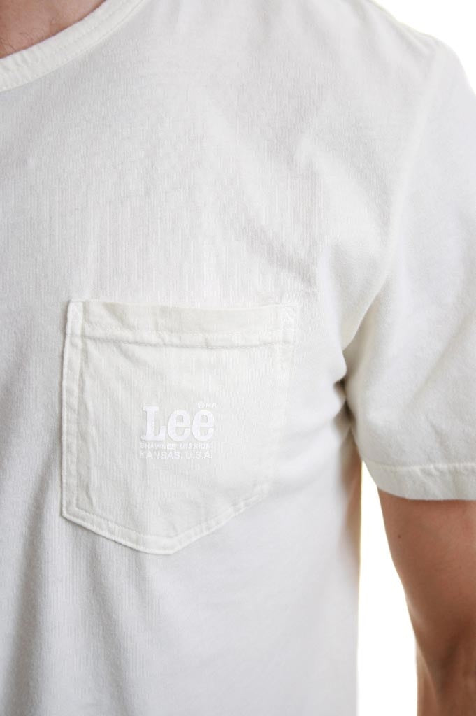 Lee Edan Crew Neck T-Shirt in Off White