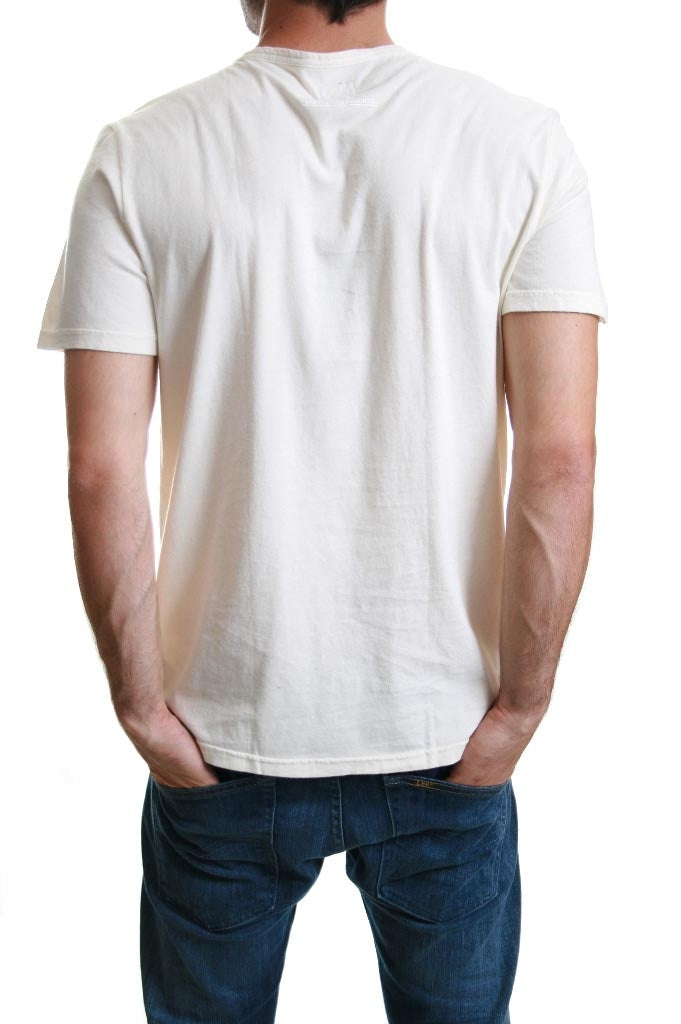 Lee Edan Crew Neck T-Shirt in Off White