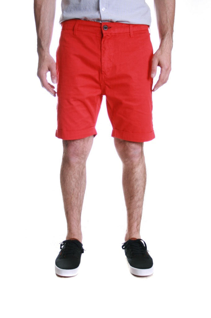 Junk de Luxe Josh Chino Shorts in Red