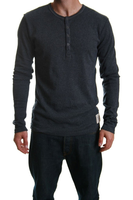 Junk de Luxe Corby Grandad Top in Dark Grey