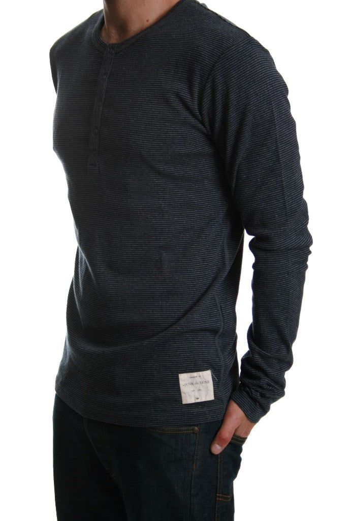 Junk de Luxe Corby Grandad Top in Dark Grey