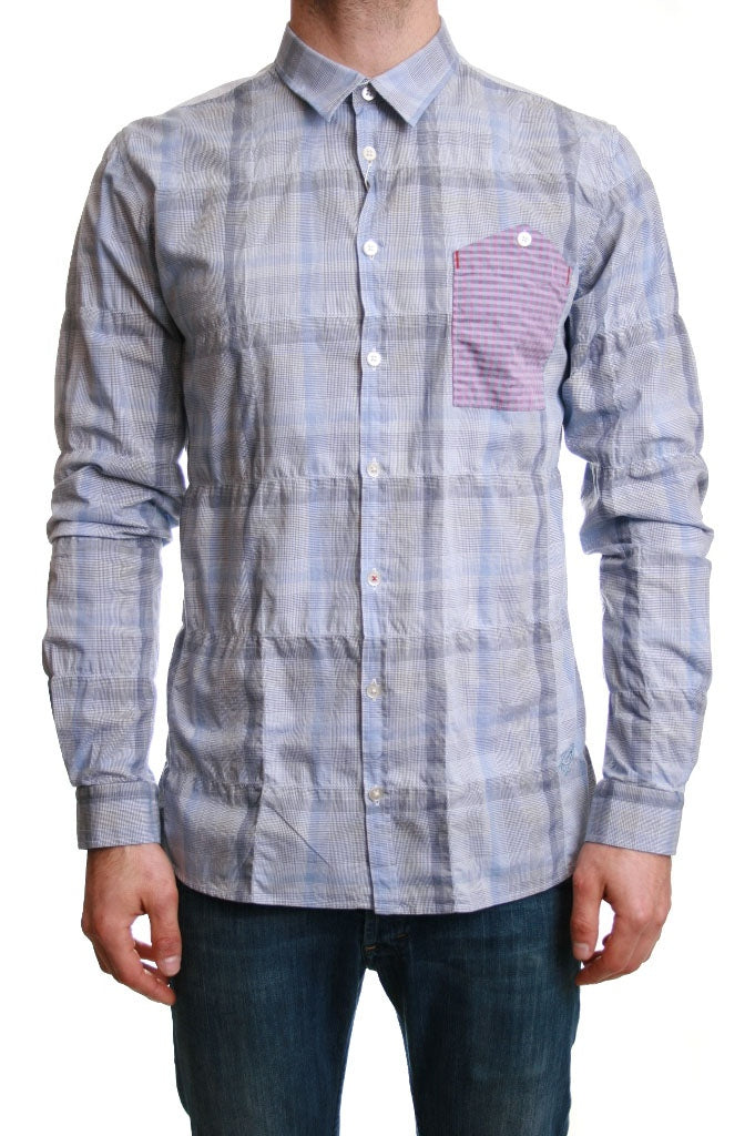 Junk de Luxe Maan Check Shirt in Blue