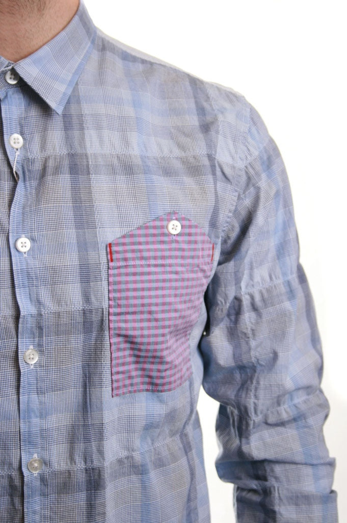 Junk de Luxe Maan Check Shirt in Blue