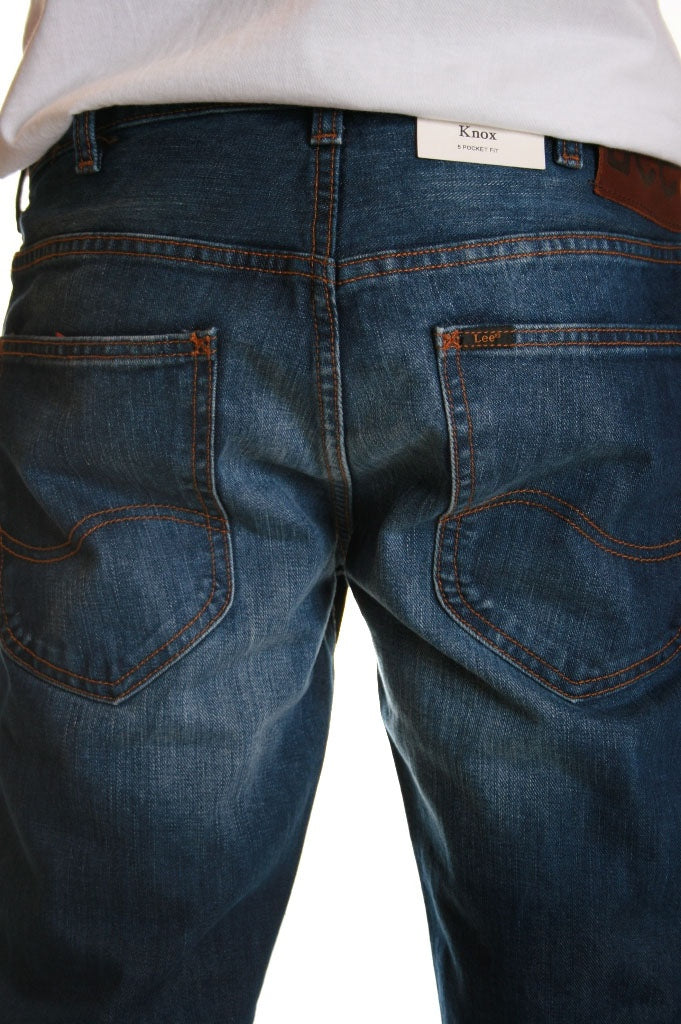 Lee Knox Dark Worn Regular 5 Pocket Jeans