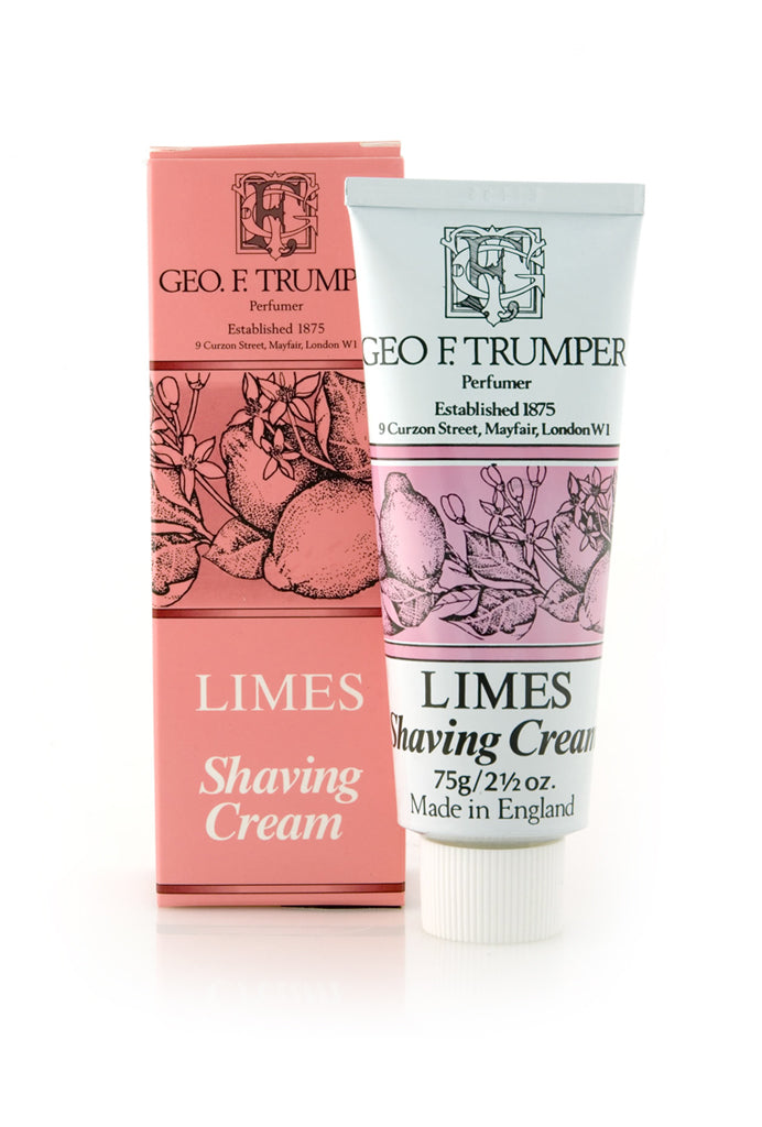 Geo F Trumper Extract of Limes Soft Shaving Cream travel tube 75g