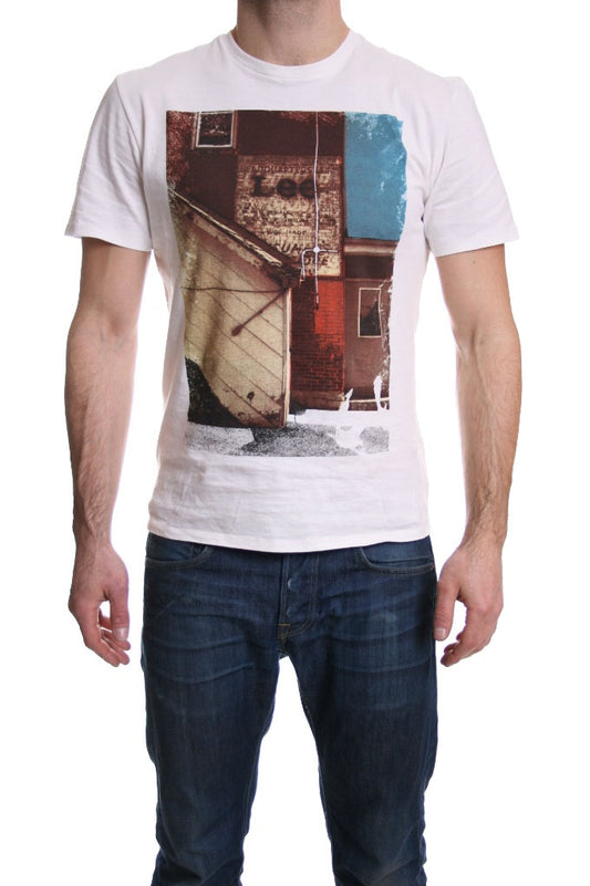 Lee Photo Print T Shirt in White