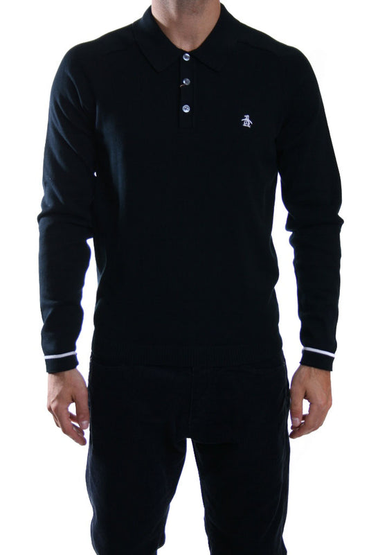 Original Penguin Turn Loose Jumper  in True Black