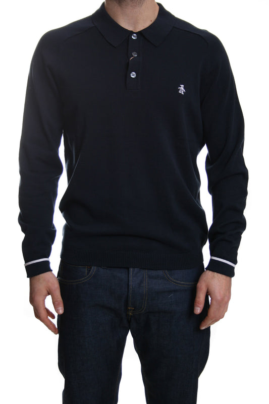 Original Penguin Turn Loose Jumper in Dark Sapphire